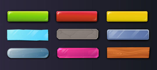 Game buttons set