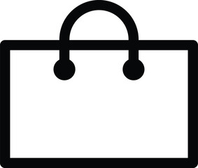 Sticker - shopping bag icon