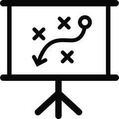 Canvas Print - strategy plan icon