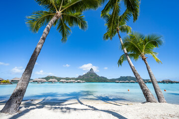 Wall Mural - summer vacation on bora bora, french polynesia