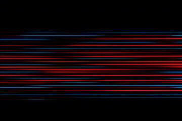 Canvas Print - abstract background of long explosure tale light on black ,technology backgroud. neural network ai g