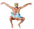 © BillionPhotos.com - Happy smile man swimmer wearing mask, snorkel and flippers walking