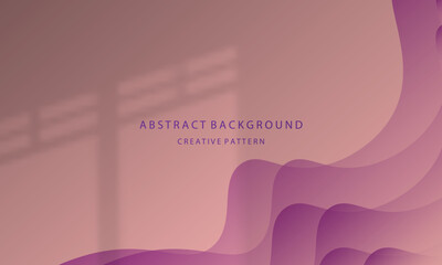 Wall Mural - abstract geometric gradient background wave shape elegant liquid simple attractive pink pastel eps 10