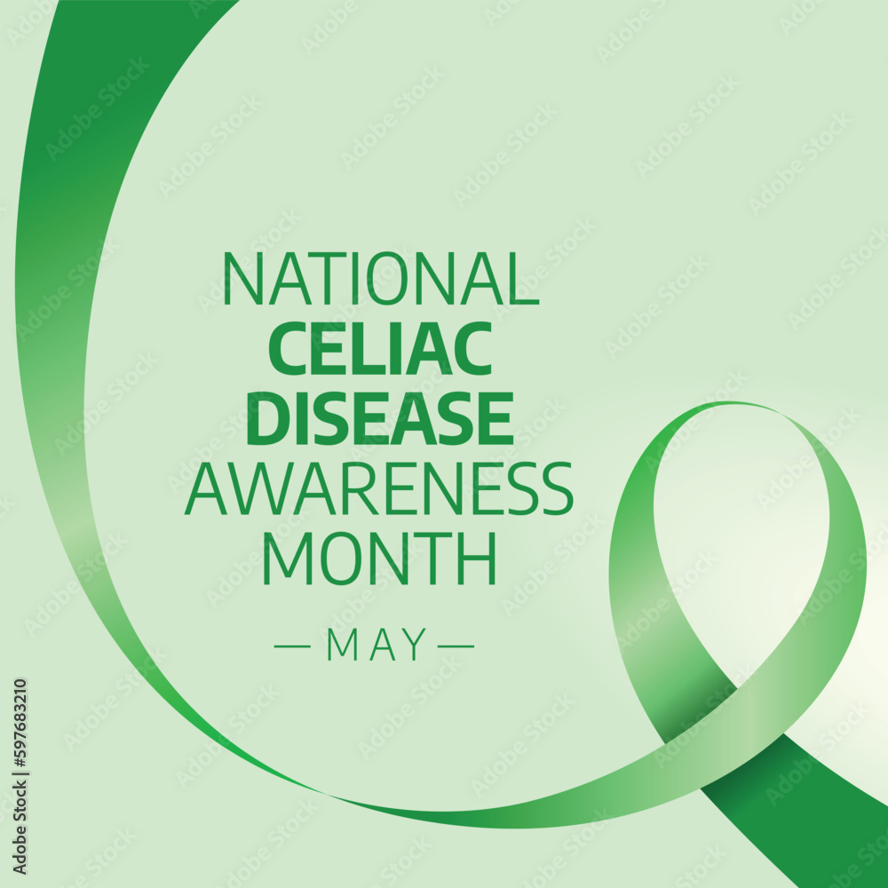 vector graphic of national celiac disease awareness month good for ...