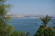 Blick auf den See Genezareth in Israel
