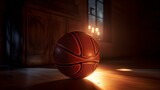 Fototapeta Sport - Basketball ball created by generative ai.