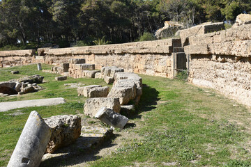 Wall Mural - Carthage Roman Amphitheater Ruins Side Detail, Tunis, Tunisia