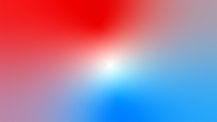 Wall Mural - Abstract red white cyan blue flag color gradient background