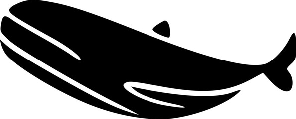 Whale icon vector symbol design illustration