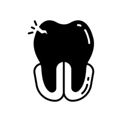 Wall Mural - Dental Emergency icon in vector. Illustration