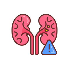 Wall Mural - Organ Failure icon in vector. Illustration