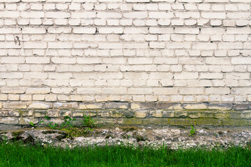 Wall Mural - White brick wall background