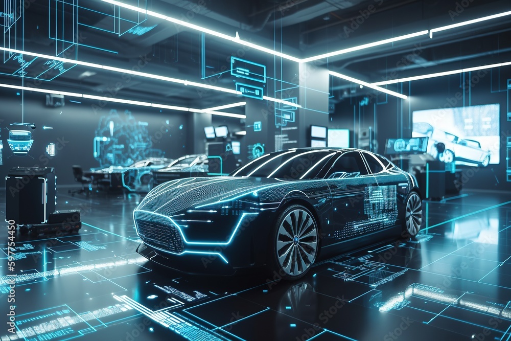 Electric vehicle control system using augmented reality technology. The ...