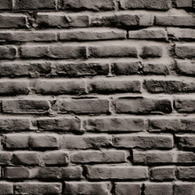 Black White Brick Wall. Black/grey Bricks Wall. Created Using Generative AI.