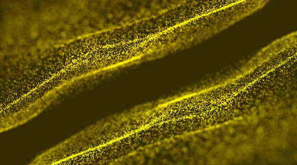 Abstract digital wave particle. Futuristic point wave. Big data. Beautiful wave shaped array of glowing dots.