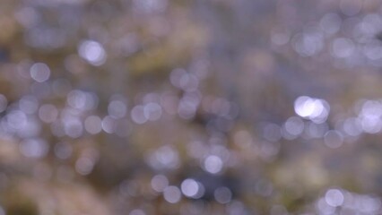 Poster - Bokeh background on natural stream.