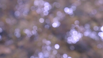 Poster - Bokeh background on natural stream.