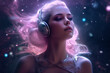 Woman Supernaturally Listens to Music