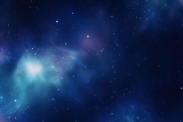 Wall Mural - Deep space with stars.Created using Generative AI technology.
