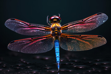 Dragonfly over the water