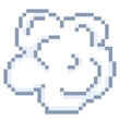 Pixel Illustration of a smoke puff