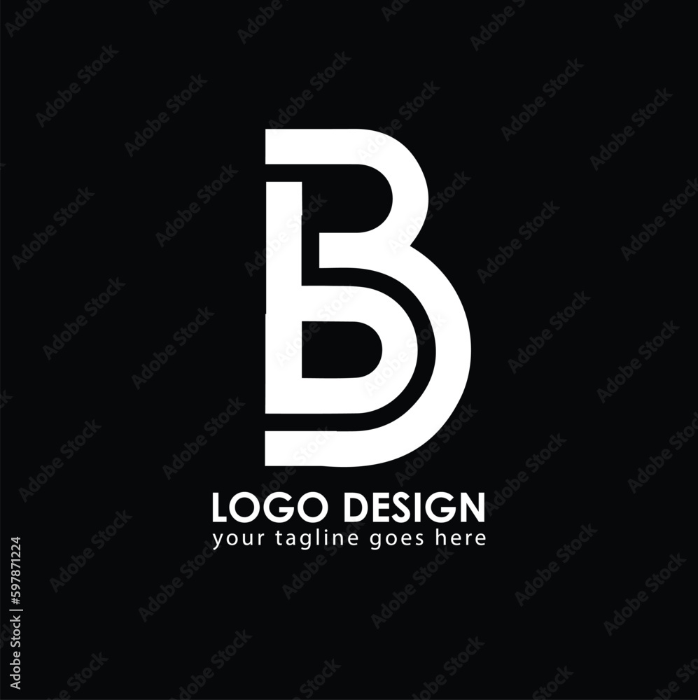 BB BB Logo Design, Creative Minimal Letter BB BB Monogram Stock Vector ...
