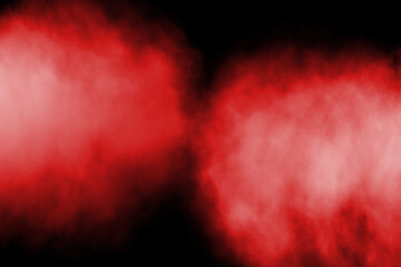 Wall Mural - Red smoke stage studio. Abstract fog texture overlays.