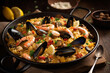 A Taste of Spain: Colorful and Delicious Paella Recipe, ai generated
