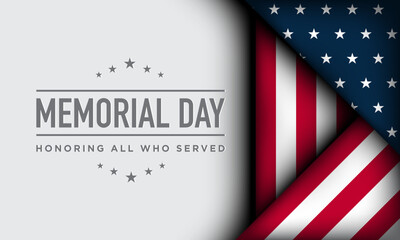 Wall Mural - Memorial Day Background Design.