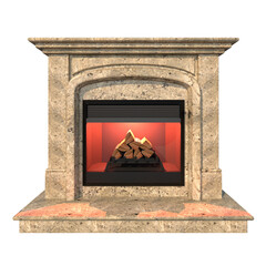 Wall Mural - fireplace