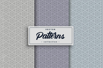 Poster - Textile pattern background seamless pattern design, Seamless Geometric Textile Pattern design collection,Seamless textile pattern set collection