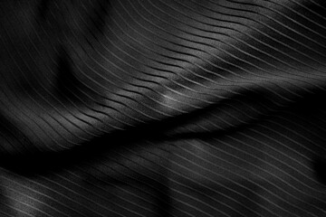 Wall Mural - Dark black and gray blurred gradient and line of cloth or fablic background has a little abstract light.