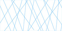Abstract Luxury Bule Geometric Random Chaotic Lines With Many Squares And Triangles Shape Background.