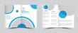 © Suhel - Brochure creative design. Multipurpose template with cover, back and inside pages. Trendy minimalist flat geometric design. Vertical a4 format.