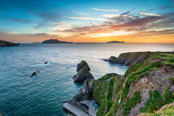 Wall Mural - Sunset over Dunquin Pier