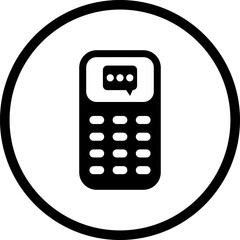 Poster - Phone icon. Chat icon. Telephone call sign. Contact icon phone mobile call. Contact us symbol. Cell phone pictogram. Vector illustration.