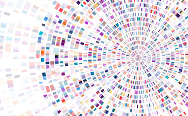 Dna test infographic. Genome sequence map.