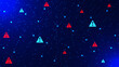 © Alfan Subekti - Attention warning with exclamation mark. Dots and lines connection. Hacking and security protection concept background.