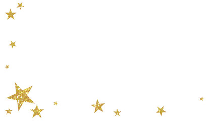 Wall Mural - abstract gold glitter star on transparent background. design for decorating,background, wallpaper, i