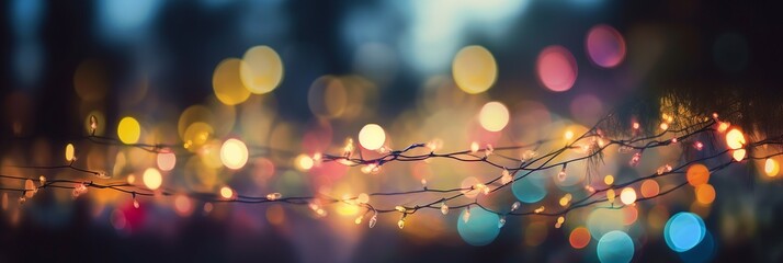 A stunning blurred background, featuring beautiful soft bokeh lights that invoke a sense of wanderlust, inspiring a desire to explore and experience new places. generative ai