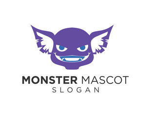 Wall Mural - Logo design about Monster on a white background. created using the CorelDraw application.