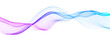 Colorful wave of streaming particles on a white background. Abstract background with dynamic elements of waves. 3d