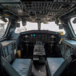 Flugzeug Cockpit Innenausstattung, ai, generativ