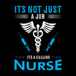 Nurse typography t-shirt design vector