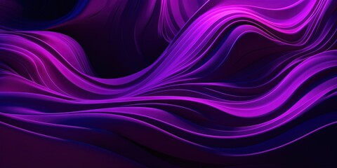 Wall Mural - Radiant Ultraviolet Fantasy  A Curvaceous Neon Masterpiece, Generative AI