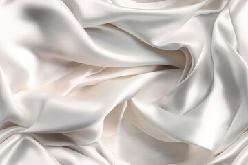 Nahtlos wiederholendes Muster -  Weißes Seiden Tuch, Stoff, Textilie - Fotografie Stil