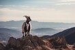 Achieving Success: The Ambition to Strive for the Top with a Goat in a Suit Climbing a Mountain: Generative AI