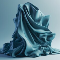blue silk abstract background