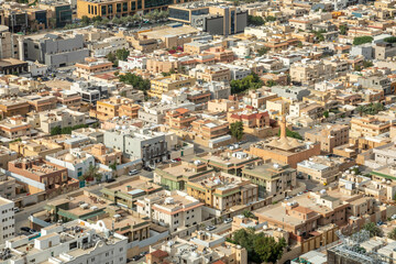 Wall Mural - Aerial panorama of residential district of Riyadh city, Al Riyadh, Saudi Arabia
