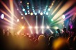 © Rysak - Blurred Concert Lighting Creates a Lively Disco Party Atmosphere